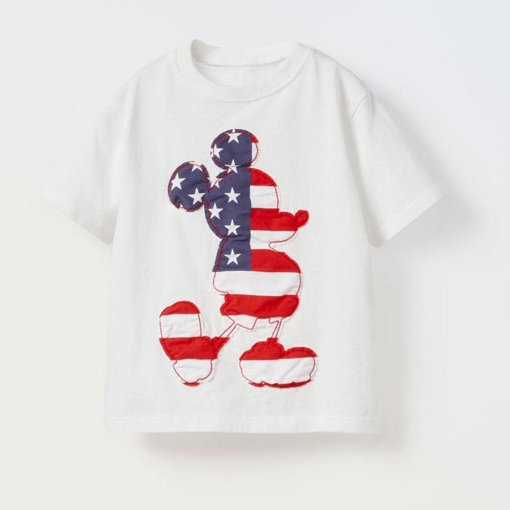 Zara Mickey Mouse USA T-shirt